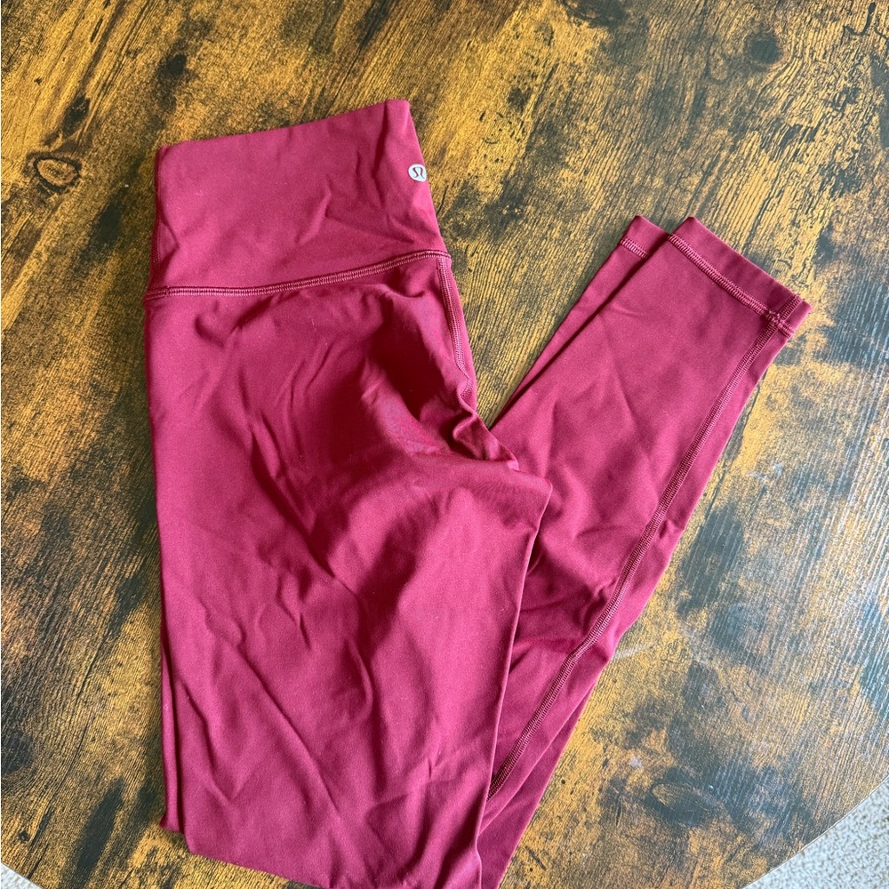 Lululemon Maroon Leggings
